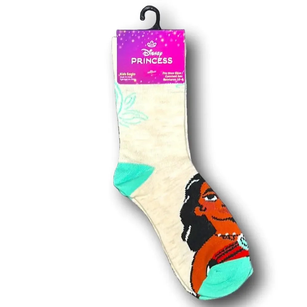 Kids Moana Disney Funny Novelty Crew Socks - NWT